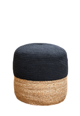 Cecilia Jute Braided Pouf