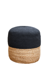Cecilia Jute Braided Pouf