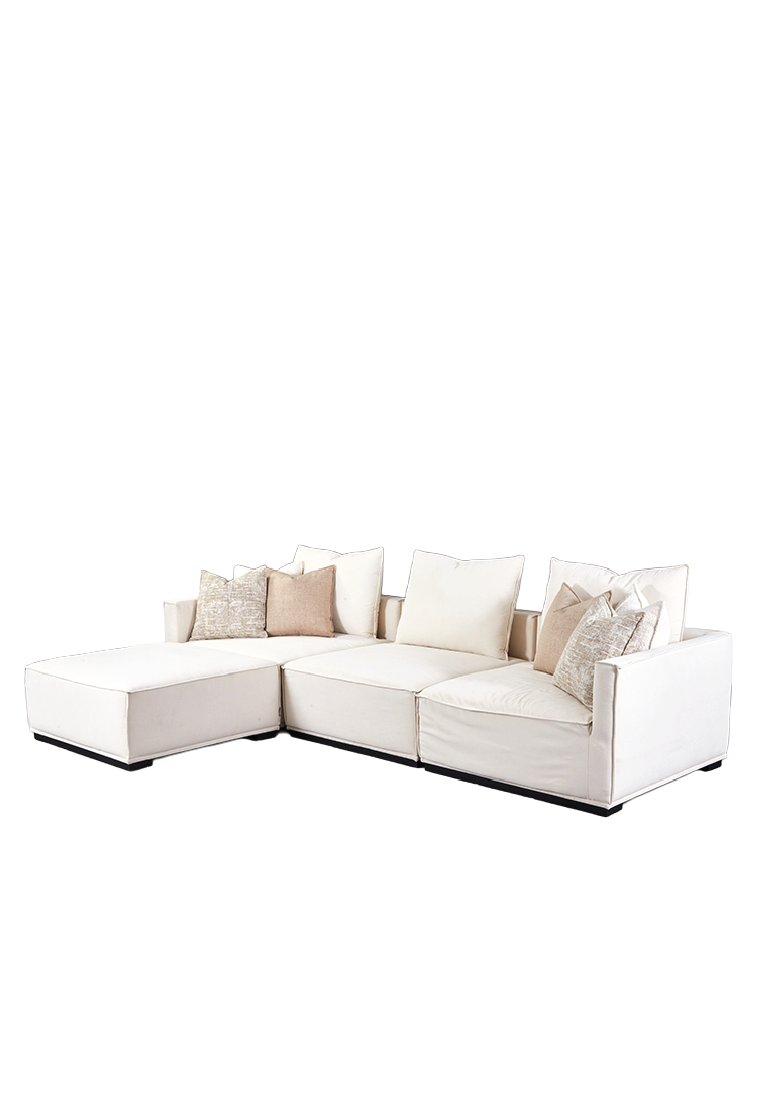 Klobo 4-Seater Sofa with Stool