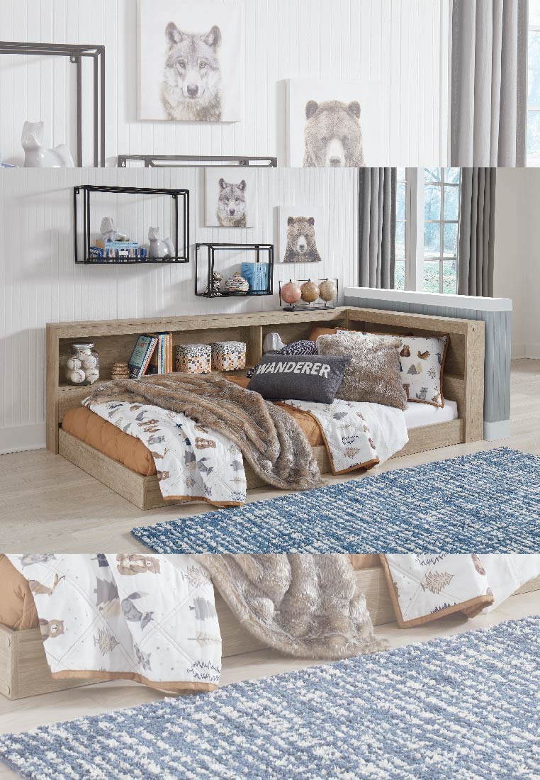 Oliah Bookcase Bed