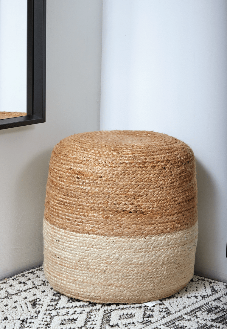 Sloane Jute Pouf