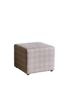 Square Footstool - Camel Check