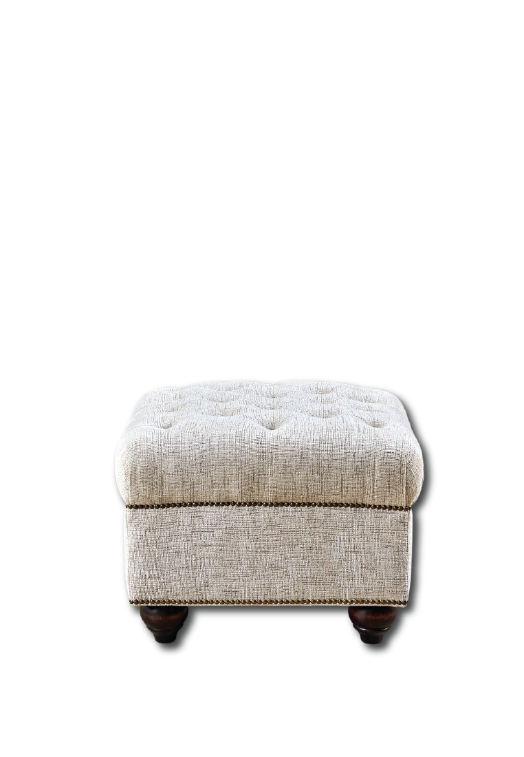 Canio Footstool - Cream