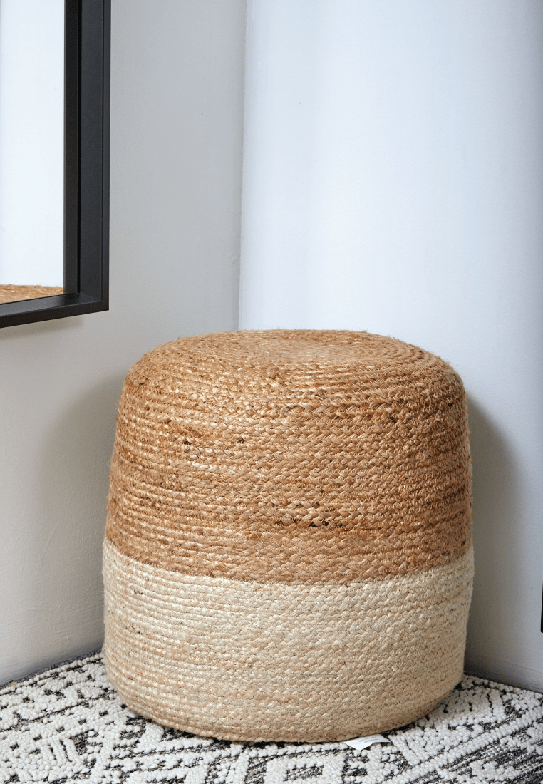 Sloane Jute Pouf